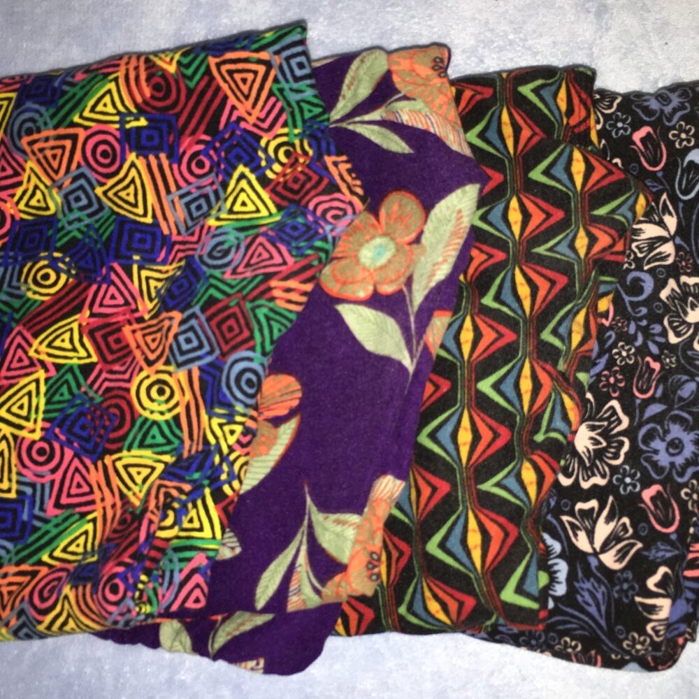 Lularoe LOT of 5 leggings. Size TC 12-18 USED